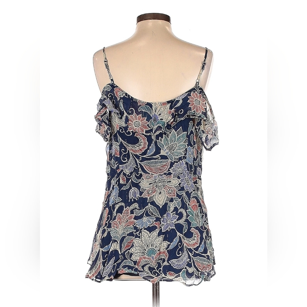 Anthropologie Maeve Mariposa Blouse Top Size 8 Multicolor Open Shoulder … - Picture 5 of 11
